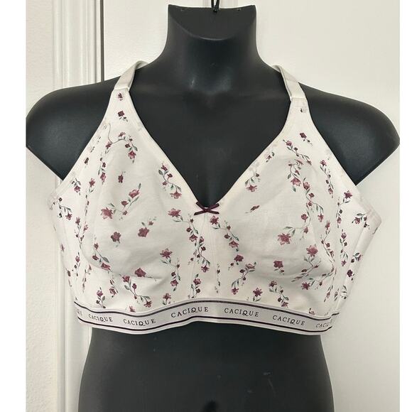 Cacique unlined full coverage no wire bra  size 46DDD - Picture 1 of 12